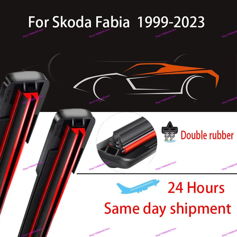 For Skoda Fabia MK1 MK2 MK3 MK4 1999-2023 Double rubber Front Windshield Wiper Blades Windscreen Window Accessories 2020 2021
For Skoda Fabia MK1 MK2 MK3 MK4 1999-2023 Double rubber Front Windshield Wiper Blades Windscreen Window Accessories 2020 2021