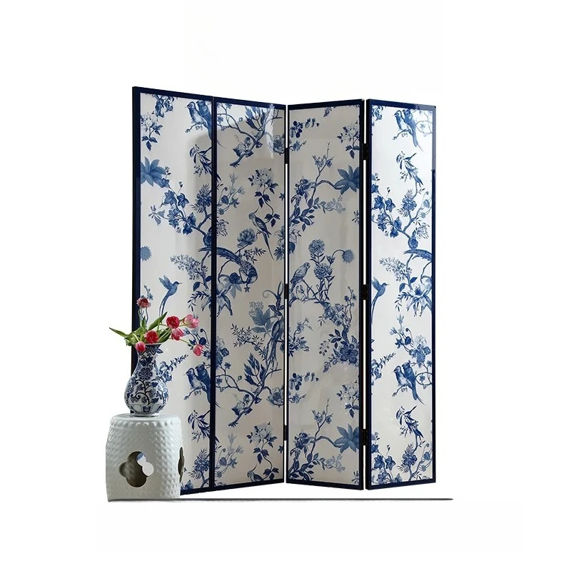 American solid wood French - Chinese style dining side and entrance cabinet, decorated with blue - and - white porcelain
American solid wood French - Chinese style dining side and entrance cabinet, decorated with blue - and - white porcelain