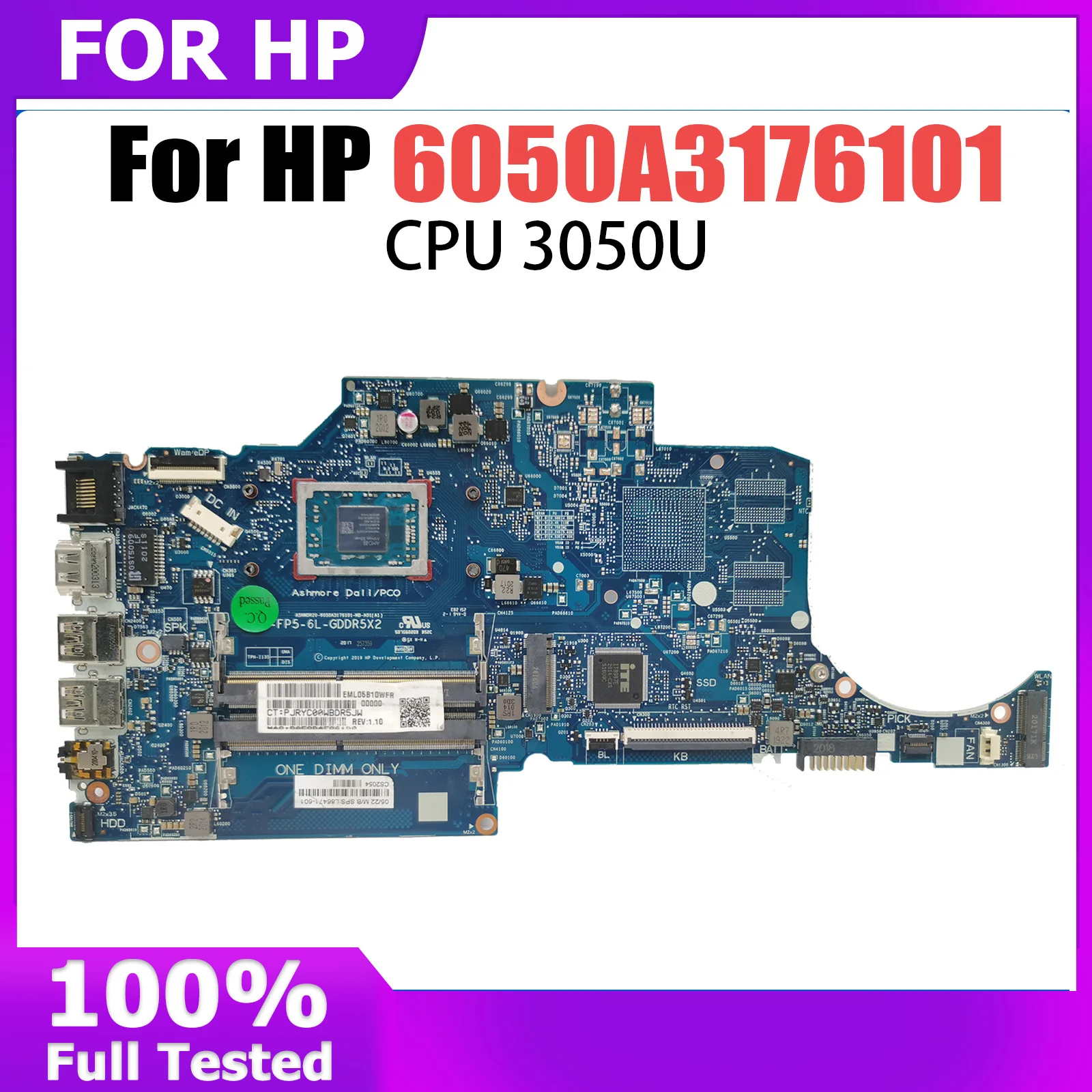 For HP ProBook x360 11 G6 Laptop Motherboard 6050A3113201 M03744-001 UMA i3-10110Y 4GB ThinkPad T480s Mainboard Tested OK
For HP ProBook x360 11 G6 Laptop Motherboard 6050A3113201 M03744-001 UMA i3-10110Y 4GB ThinkPad T480s Mainboard Tested OK