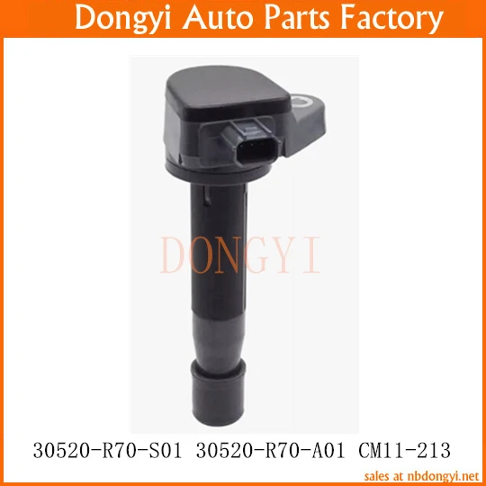 Ignition Coil OE NO. 30520-R70-S01 30520-R70-A01 CM11-213 30520R70S01 30520R70A01
Ignition Coil OE NO. 30520-R70-S01 30520-R70-A01 CM11-213 30520R70S01 30520R70A01