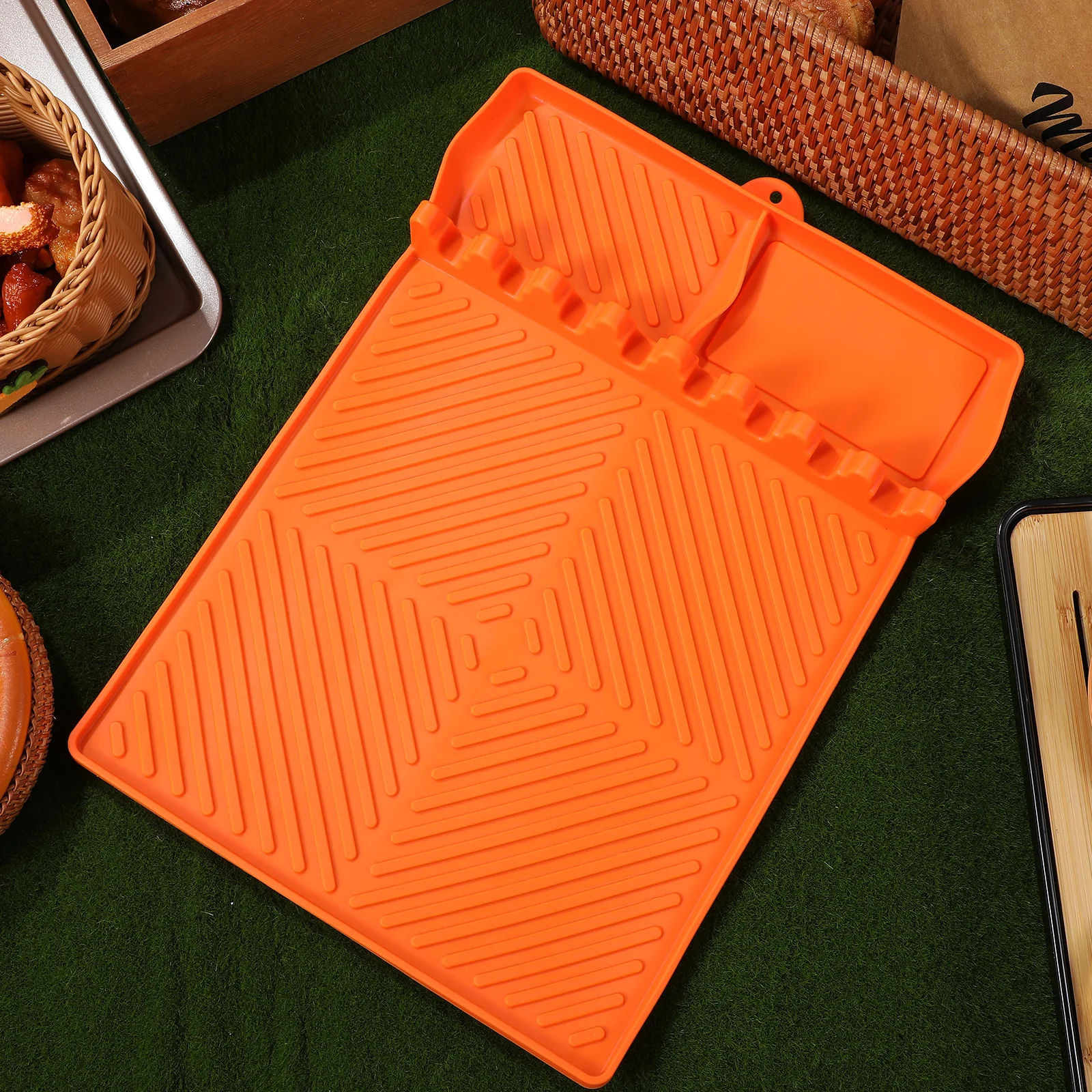 Silicone Griddle Mat BBQ Grill Protective Pad Side Shelf Tray Drip Spatula Tool Storage Baking Non Slip Easy Clean Heat
Silicone Griddle Mat BBQ Grill Protective Pad Side Shelf Tray Drip Spatula Tool Storage Baking Non Slip Easy Clean Heat