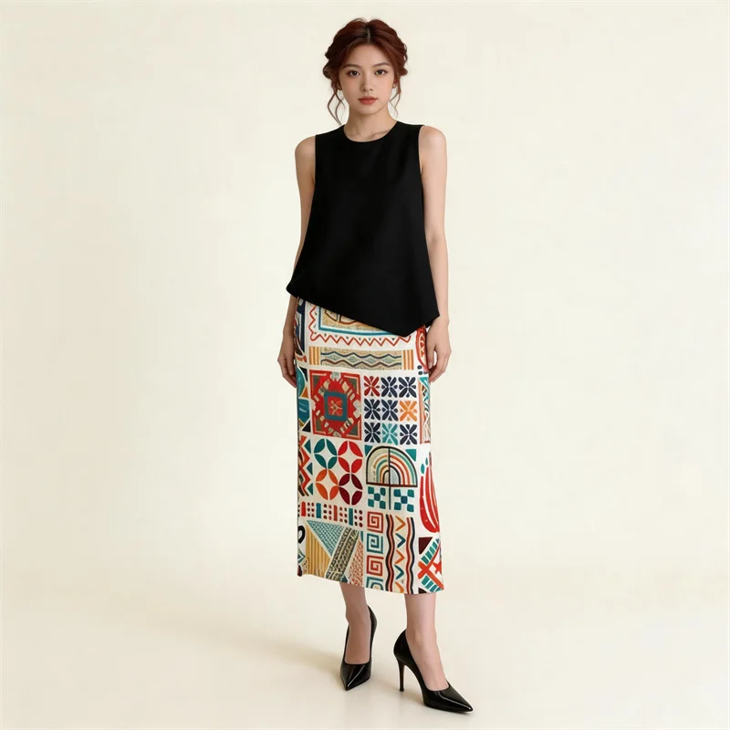 Miyake Pleated Retro Print Skirt 2026 Spring Summer New Plisse Elegant Loose Plus Size Commuter Mid-Length Jupe Bohemian Skirt
Miyake Pleated Retro Print Skirt 2026 Spring Summer New Plisse Elegant Loose Plus Size Commuter Mid-Length Jupe Bohemian Skirt
