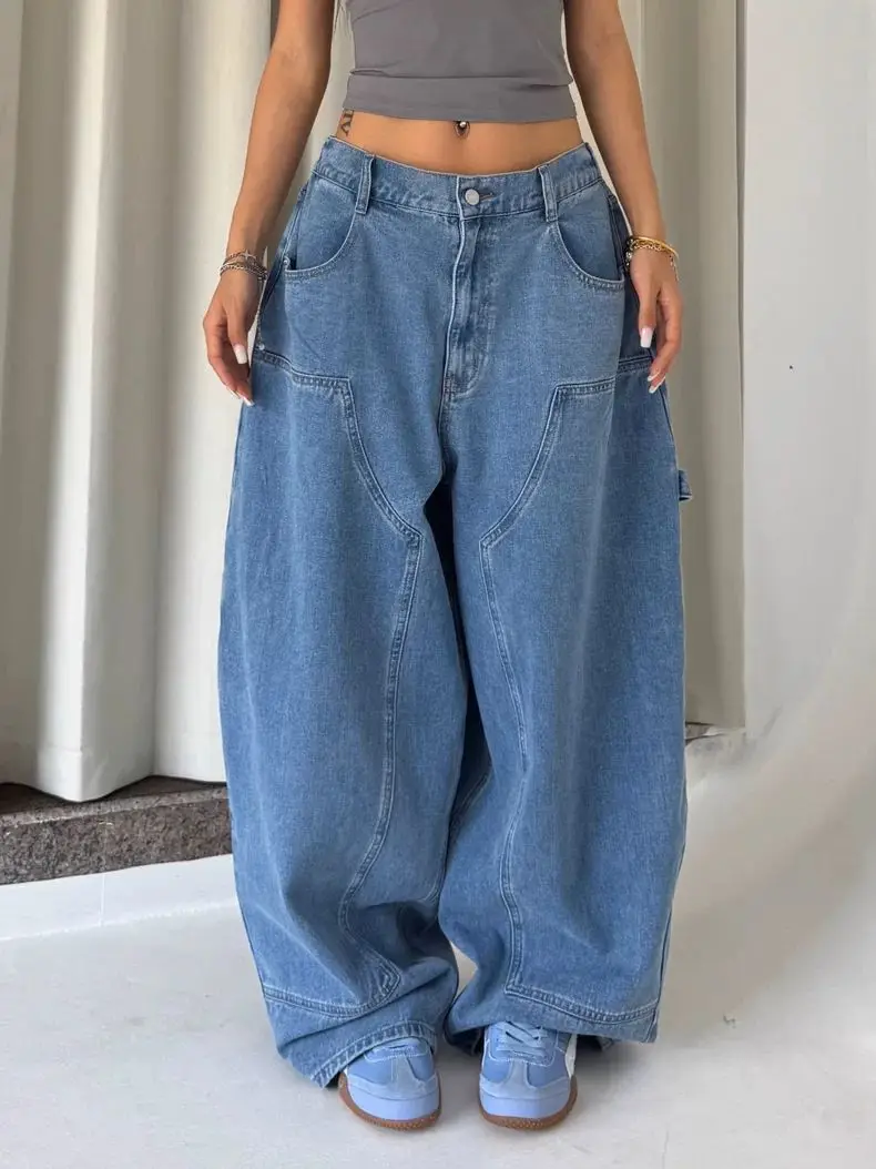 American Street Washed Denim Wide Leg Pants, Women'S Spring And Autumn Fashion Street Dance Trend Brand Loose Jeans
American Street Washed Denim Wide Leg Pants, Women'S Spring And Autumn Fashion Street Dance Trend Brand Loose Jeans