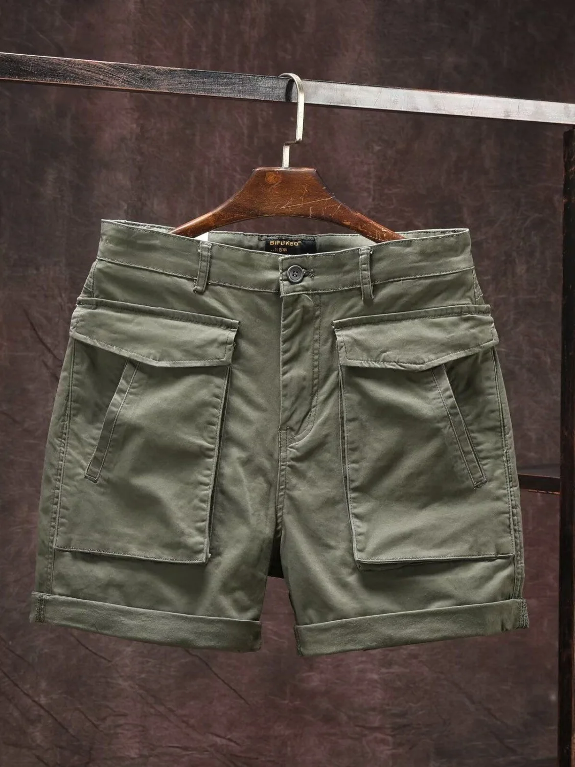 American Retro Military een Elastic Workwear orts Men Pure Cotton Loose Fit 4-Part 5-Part Ultra-ort Trendy orts
American Retro Military een Elastic Workwear orts Men Pure Cotton Loose Fit 4-Part 5-Part Ultra-ort Trendy orts