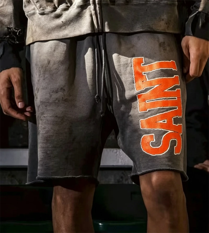 New Summer Vintage SAINT Mx6 Soft Comfortable High Street Washed Shorts Casual Loose Pure Cotton Versatile Men Oversize
New Summer Vintage SAINT Mx6 Soft Comfortable High Street Washed Shorts Casual Loose Pure Cotton Versatile Men Oversize