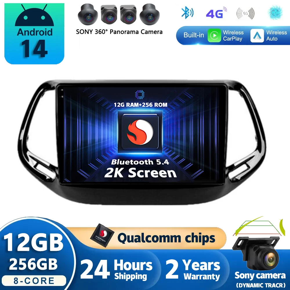Android 14 Car Radio For For Jeep Compass 2 MP 2016 2017 2018 Navigation GPS Multimedia Player Stereo WiFi+4G Carplay video DSP
Android 14 Car Radio For For Jeep Compass 2 MP 2016 2017 2018 Navigation GPS Multimedia Player Stereo WiFi+4G Carplay video DSP