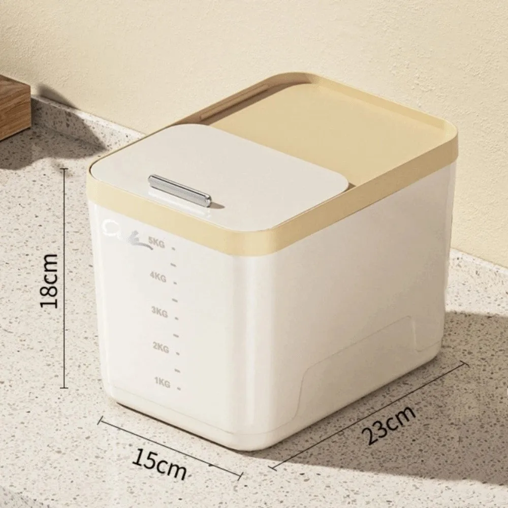 New Plastic Rice Storage Box Food Grade Sliding Lid Grain Storage Bin Multi-functional Moisture Proof Rice Bucket Kitchen Use
New Plastic Rice Storage Box Food Grade Sliding Lid Grain Storage Bin Multi-functional Moisture Proof Rice Bucket Kitchen Use