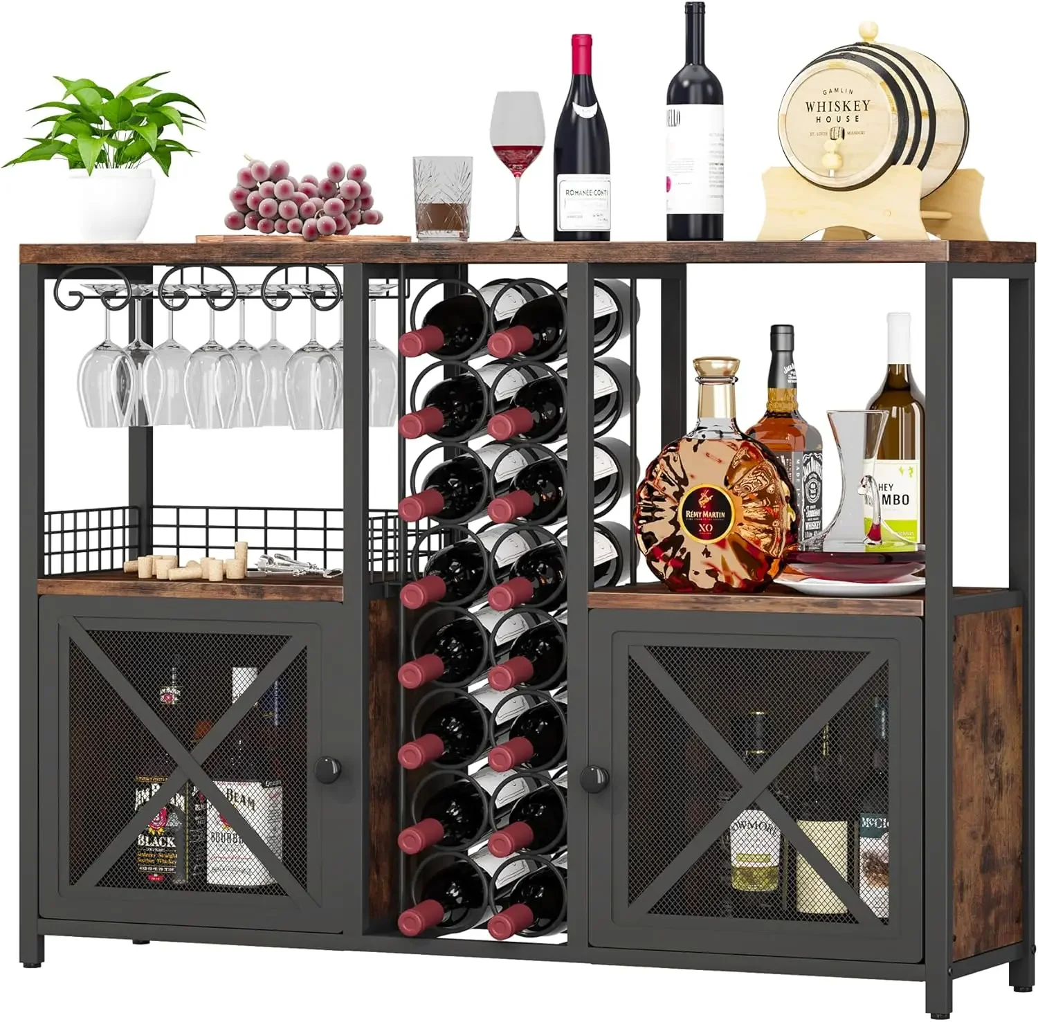 Mini Bars for Home, Wooden Coffee Bar Cabinet, Modern Liquor Cabinet for Liquor and Glasses, Farmhouse Buffet Wine Cabinet with
Mini Bars for Home, Wooden Coffee Bar Cabinet, Modern Liquor Cabinet for Liquor and Glasses, Farmhouse Buffet Wine Cabinet with