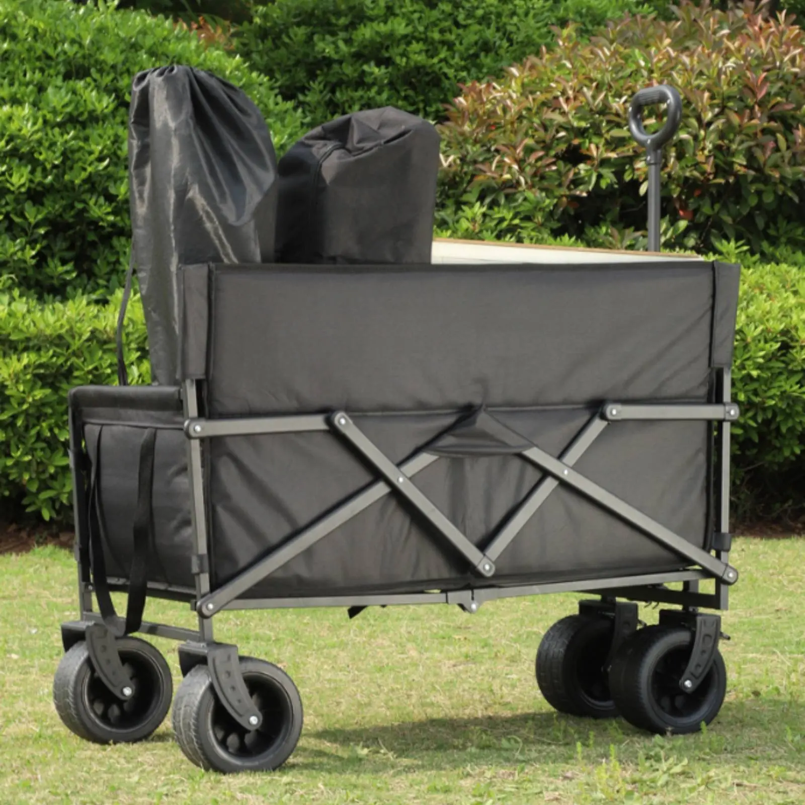 Camping Wagon Large Capacity Collapsible Wagon Outdoor Gear Space-Saving Fold for Market Stall
Camping Wagon Large Capacity Collapsible Wagon Outdoor Gear Space-Saving Fold for Market Stall