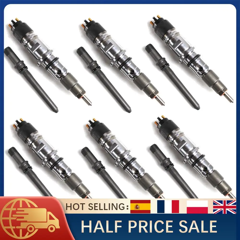 6 шт. топливные форсунки с трубкой 0986435518 для Dodge Ram 2500 3500 6,7 л Cummins Diesel 2007-2012 0445120193 68027067AA
6 шт. топливные форсунки с трубкой 0986435518 для Dodge Ram 2500 3500 6,7 л Cummins Diesel 2007-2012 0445120193 68027067AA