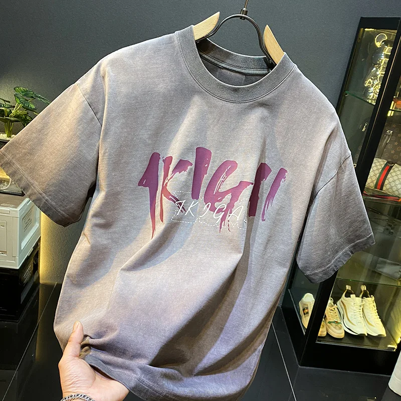 Retro High Street Short Sleeve T-shirt for Men's Summer Ins Trendy Brand Heavy Weight Loose Round Neck Half Sleeve Retro Top
Retro High Street Short Sleeve T-shirt for Men's Summer Ins Trendy Brand Heavy Weight Loose Round Neck Half Sleeve Retro Top