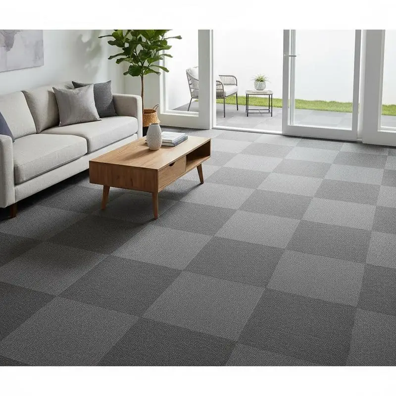 Free Shipping-Floor Rug Squares 20"x 20" For Bedroom Living Room Home Office, Attached Padding Soft Texture DIY Installation 20 Tiles Dark Gray Pack
Free Shipping-Floor Rug Squares 20"x 20" For Bedroom Living Room Home Office, Attached Padding Soft Texture DIY Installation 20 Tiles Dark Gray Pack