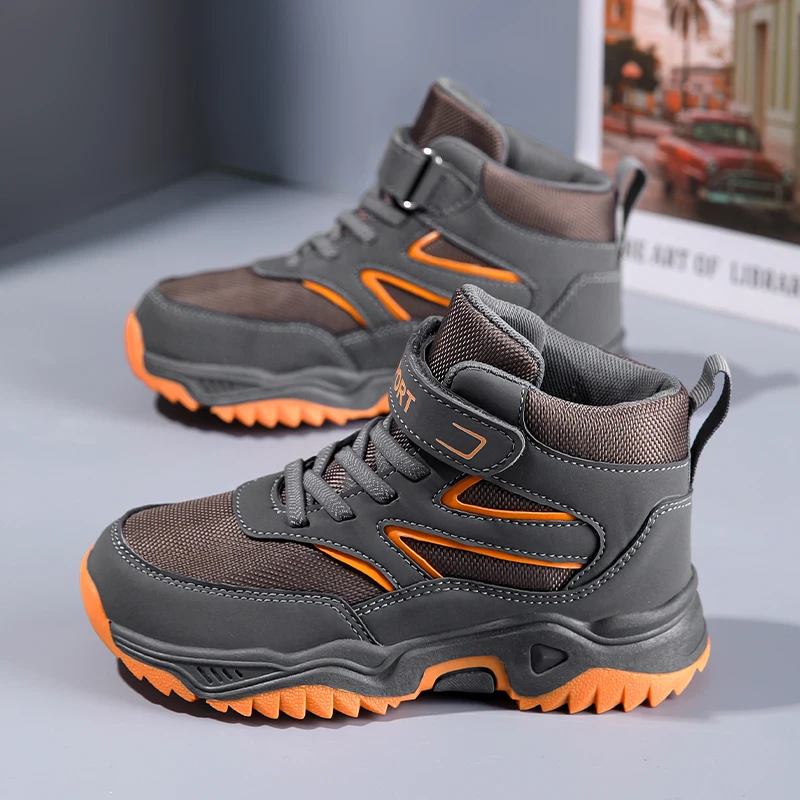 Boys' hiking shoes, made of Oxford fabric, with Velcro fastening, multi-functional, anti-slip, mid-cut casual sports shoes suita
Boys' hiking shoes, made of Oxford fabric, with Velcro fastening, multi-functional, anti-slip, mid-cut casual sports shoes suita