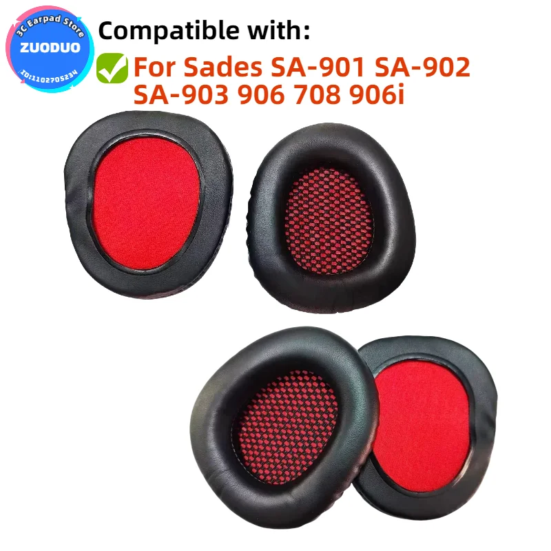 Replacement Ear pads for Sades SA-901 SA-902 SA-903 906 708 906i Headphones Memory Foam Ear Cushions Earmuff Earpads
Replacement Ear pads for Sades SA-901 SA-902 SA-903 906 708 906i Headphones Memory Foam Ear Cushions Earmuff Earpads