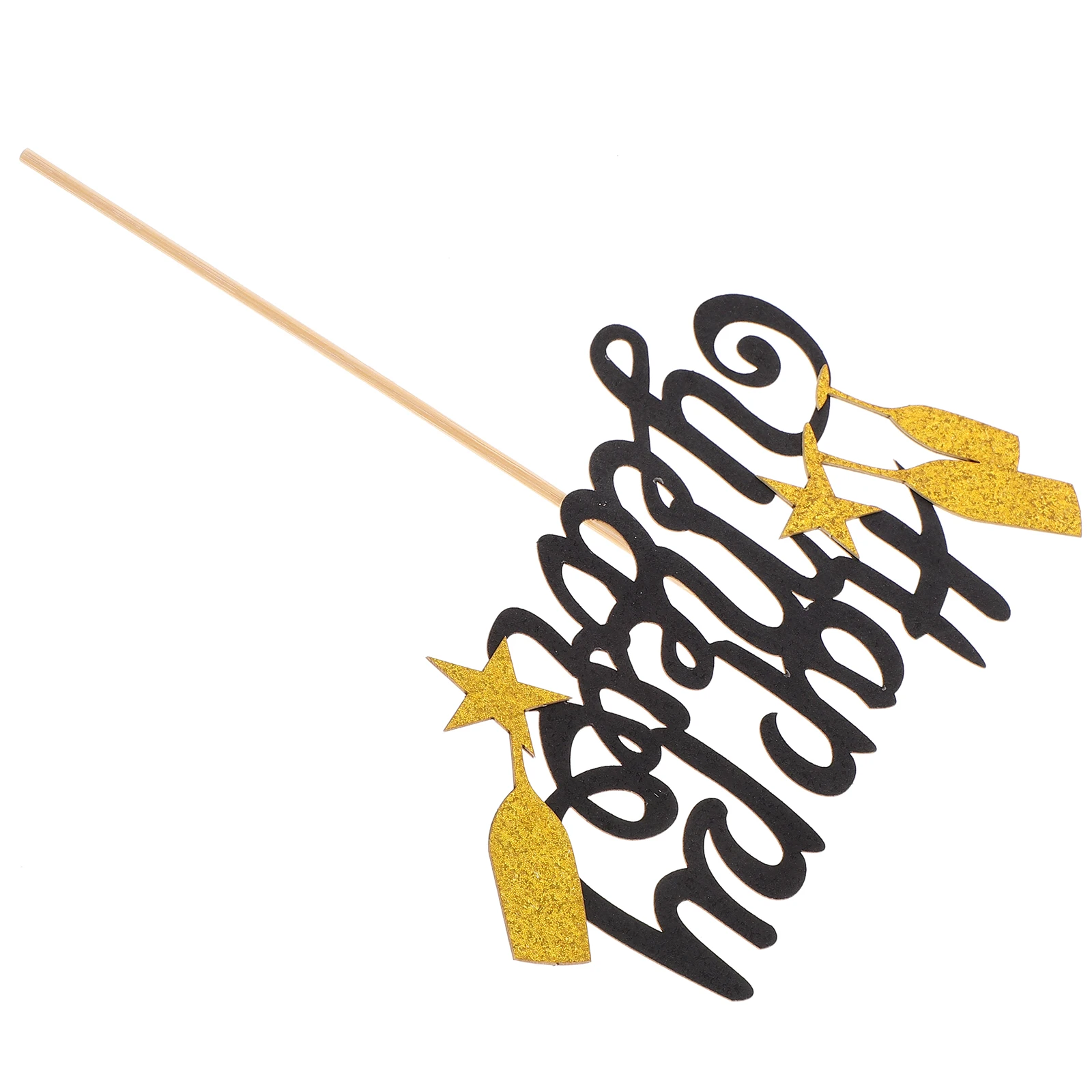 2024 New Year Cake Insert Decorations Gold Glass Black Cupcake Toppers Party Dessert nament Happy New Years Eve Cake
2024 New Year Cake Insert Decorations Gold Glass Black Cupcake Toppers Party Dessert nament Happy New Years Eve Cake
