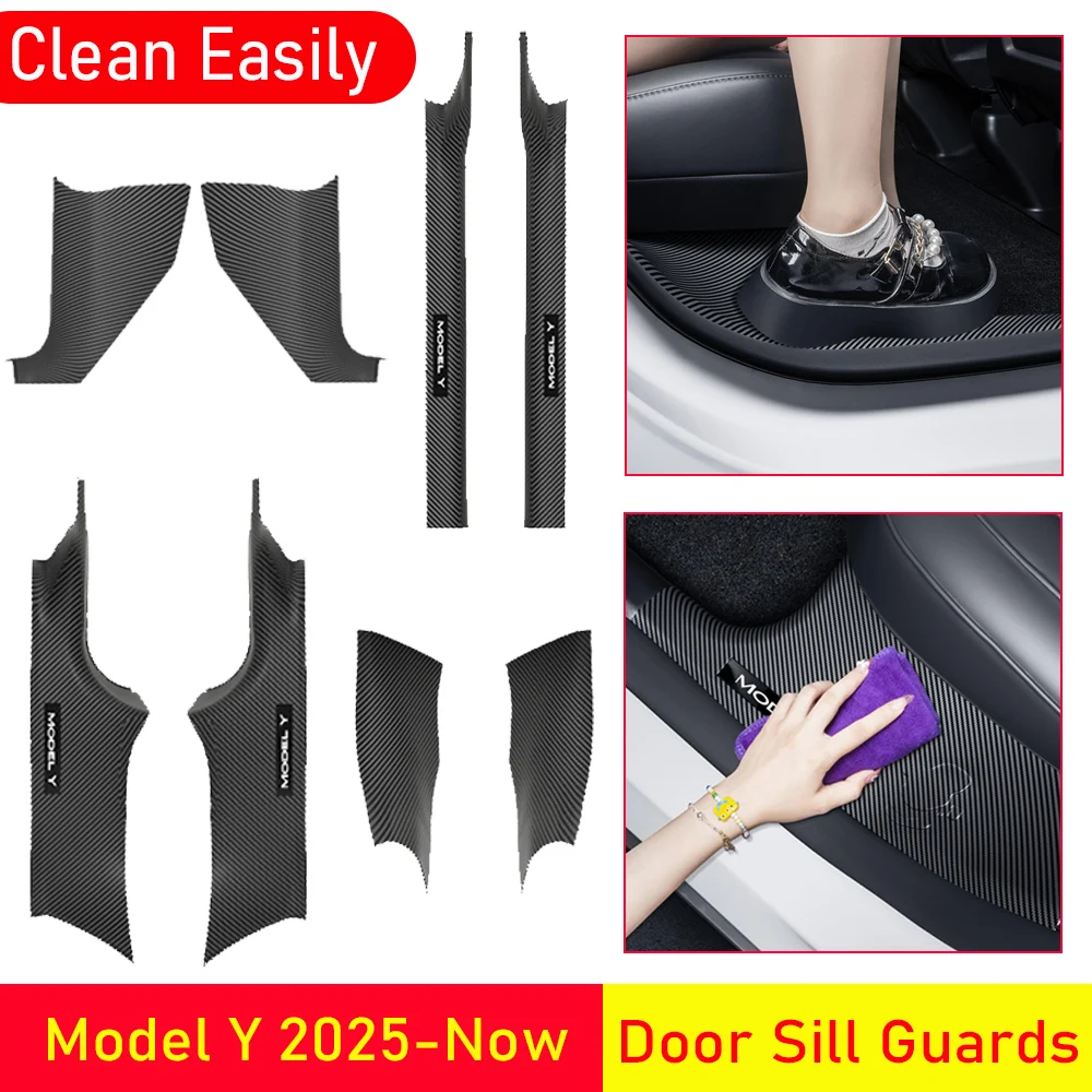 Door Sill Protector for Tesla Model Y Juniper 2025 2026 Door Entry Guard Anti-Kick Pad Anti-dirty Threshold Strip Accessories
Door Sill Protector for Tesla Model Y Juniper 2025 2026 Door Entry Guard Anti-Kick Pad Anti-dirty Threshold Strip Accessories