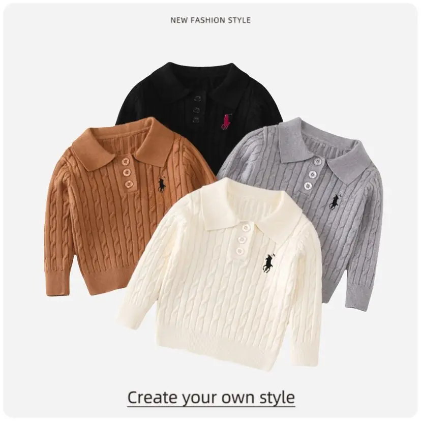Children's clothing 2025 autumn and winter boys girls temperament polo neck pullover sweater small medium knitted top
Children's clothing 2025 autumn and winter boys girls temperament polo neck pullover sweater small medium knitted top