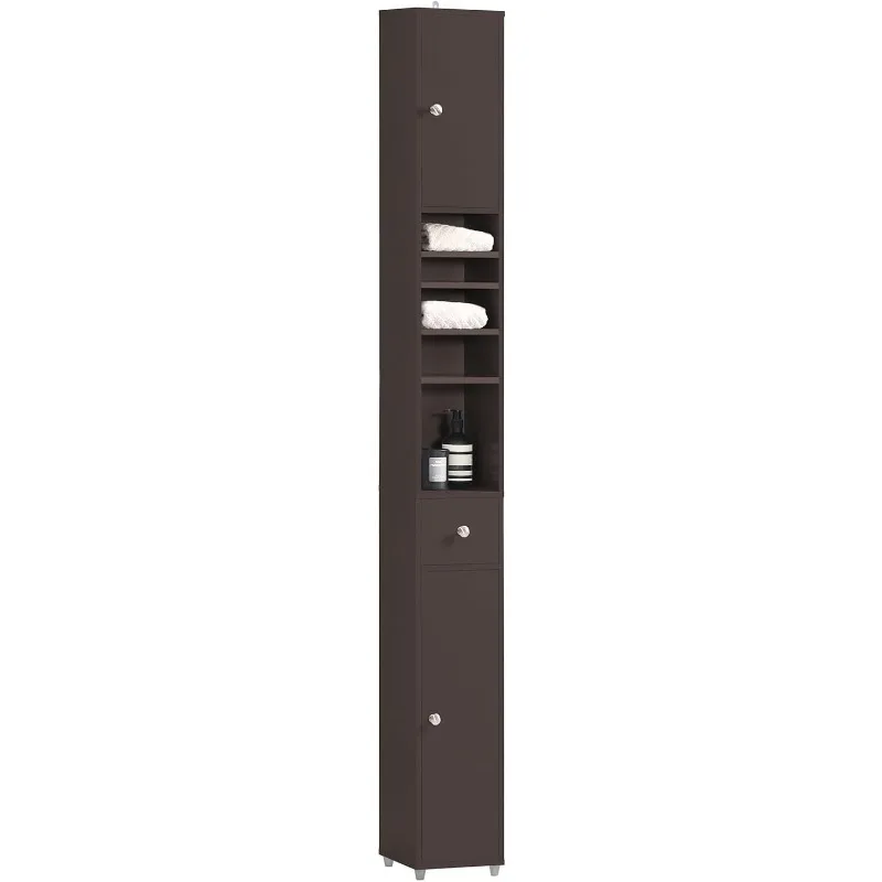 Bathroom Tall Cabinet with 1 Drawer, 2 Doors and Adjustable Shelves, Bathroom Shelf, Bathroom Tall Cabinet
Bathroom Tall Cabinet with 1 Drawer, 2 Doors and Adjustable Shelves, Bathroom Shelf, Bathroom Tall Cabinet