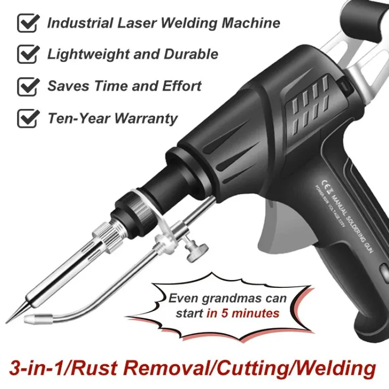 60W Handheld Electric Soldering Iron Adjustable Temperature Internal Heating Solder Gun for Home DIY Soldering Circuit Boards
60W Handheld Electric Soldering Iron Adjustable Temperature Internal Heating Solder Gun for Home DIY Soldering Circuit Boards