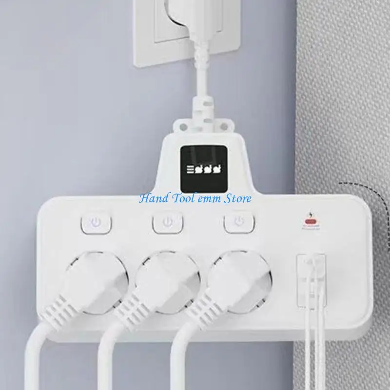 H37F 3 Pin Europeans Plug Extension With 3 Color Night Light 4 USB Slots And 3 Outlets Safe Power Adapter For Travel
H37F 3 Pin Europeans Plug Extension With 3 Color Night Light 4 USB Slots And 3 Outlets Safe Power Adapter For Travel