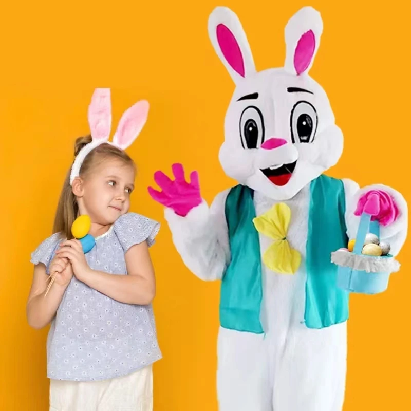 Easter Bunny Cartoon Doll Cosplay Costume Vest Rabbit Jumpsuit Children's Day Mascot Fancy Dress Women Men Carnival Party
Easter Bunny Cartoon Doll Cosplay Costume Vest Rabbit Jumpsuit Children's Day Mascot Fancy Dress Women Men Carnival Party