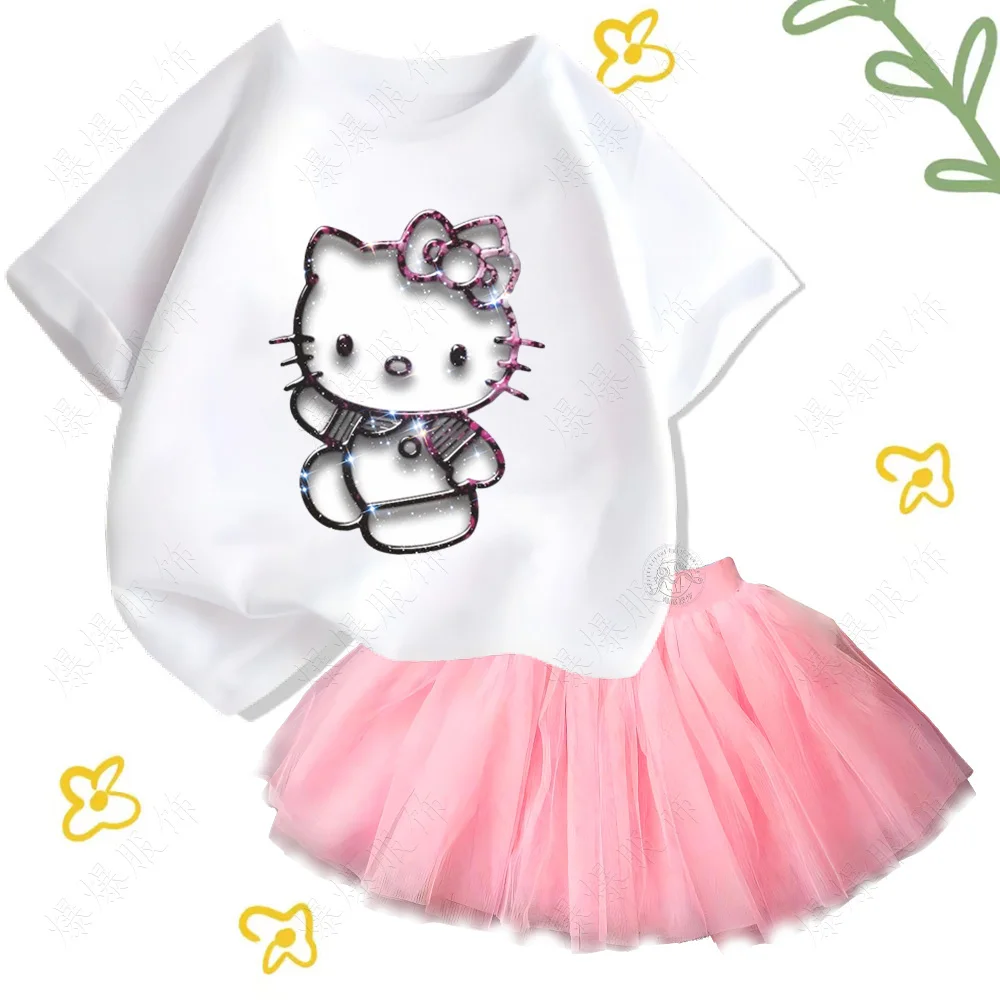 Cotton children's Sanrio printed hello kitty T-shirt comfortable top sets andgirls cute multi-color fashion skirt two-piece sets
Cotton children's Sanrio printed hello kitty T-shirt comfortable top sets andgirls cute multi-color fashion skirt two-piece sets