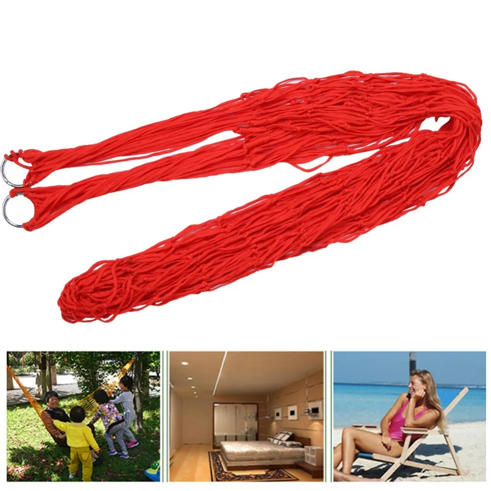 Strong Load-Bearing Capacity Swing Hanging Bed Smooth Net Colorful Swing Hanging Rope Hammock Nylon Mesh Hammock Outdoor Camping
Strong Load-Bearing Capacity Swing Hanging Bed Smooth Net Colorful Swing Hanging Rope Hammock Nylon Mesh Hammock Outdoor Camping