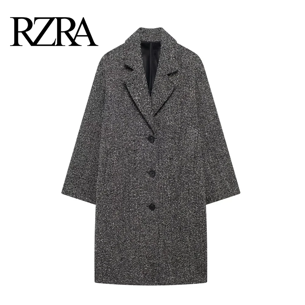 RZRA2024 new winter women's lapel long-sleeved drooping shoulder herringbone twill coat jacket casual temperament versatile
RZRA2024 new winter women's lapel long-sleeved drooping shoulder herringbone twill coat jacket casual temperament versatile