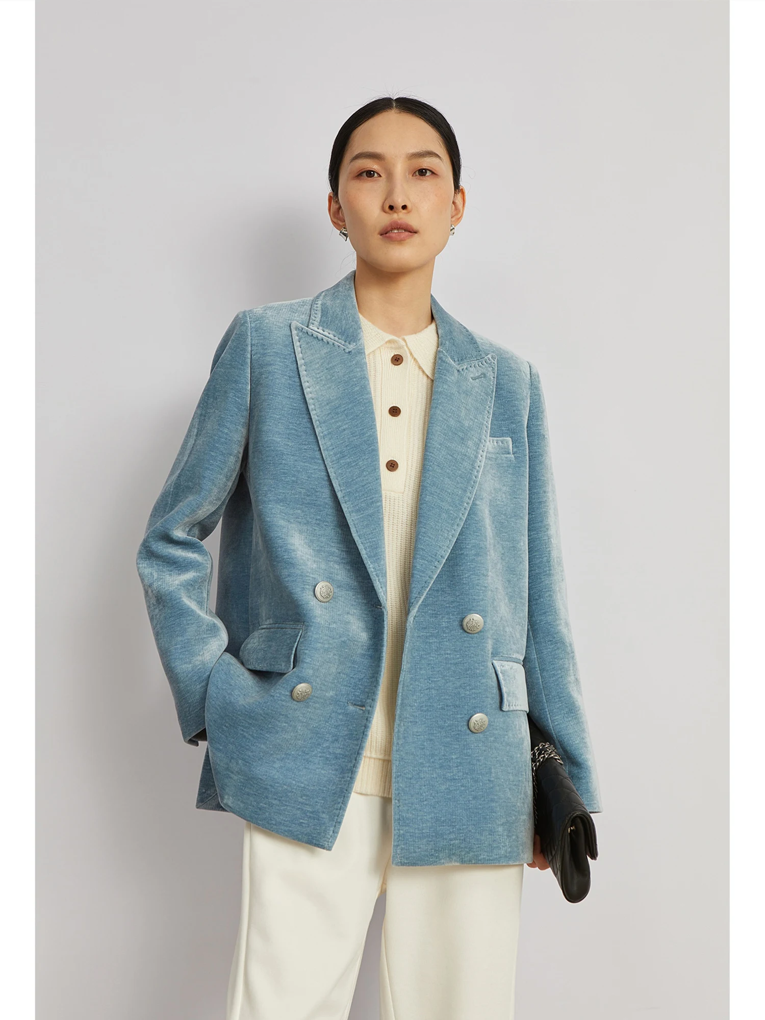 ChangDX Модный утепленный пиджак из бархатной ткани для женщин, осенне-зимний, элегантный, деловой, повседневный
ChangDX Модный утепленный пиджак из бархатной ткани для женщин, осенне-зимний, элегантный, деловой, повседневный