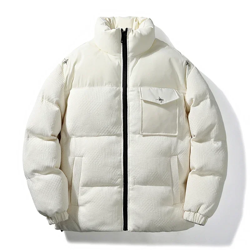 Men Cotton Clothing Autumn Winter New Solid Color Casual Chest Pocket Design Outdoor Sports Stand Up Collar Coat Men Warm Jacket
Men Cotton Clothing Autumn Winter New Solid Color Casual Chest Pocket Design Outdoor Sports Stand Up Collar Coat Men Warm Jacket