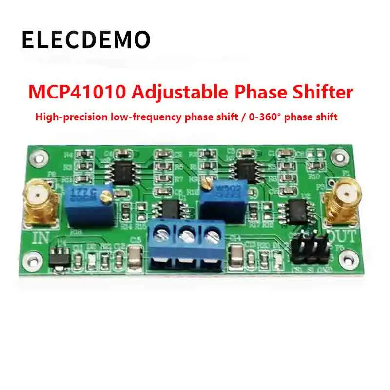 MCP41010 Precision Programmable Phase Shift Amplifier 0-360 Degree Adjustable Adjustable Phase Shifter Circuit Module Board
MCP41010 Precision Programmable Phase Shift Amplifier 0-360 Degree Adjustable Adjustable Phase Shifter Circuit Module Board