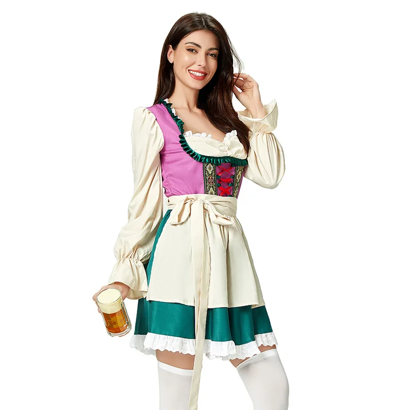 Halloween Costume Bavaria German Oktoberfest Maid Costume Munich Show Costume Carnival Dress
Halloween Costume Bavaria German Oktoberfest Maid Costume Munich Show Costume Carnival Dress