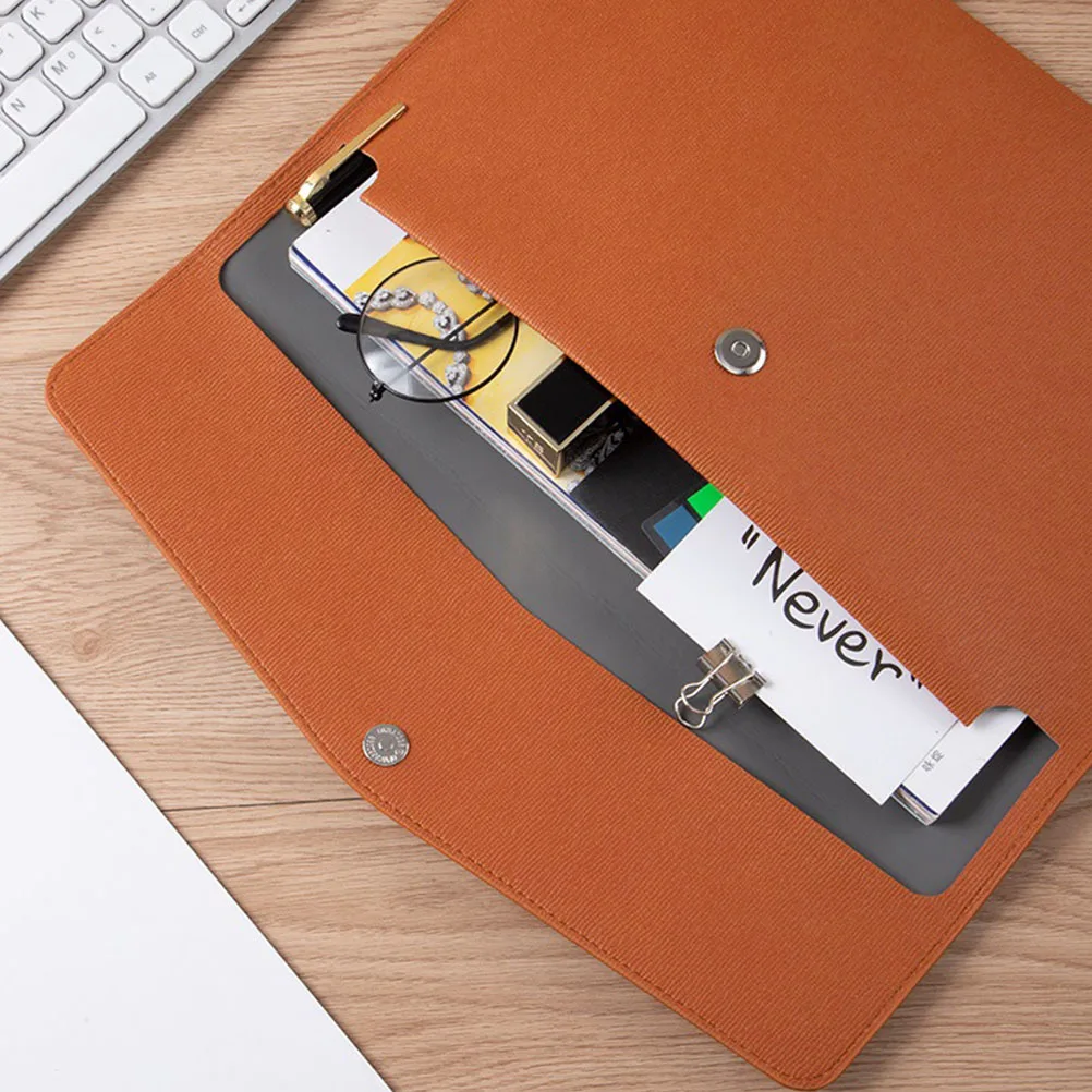 Large Capacity A4 Business File Bag PU Snap Button Document Organizer Office File Holder Document Folder Business Travel
Large Capacity A4 Business File Bag PU Snap Button Document Organizer Office File Holder Document Folder Business Travel