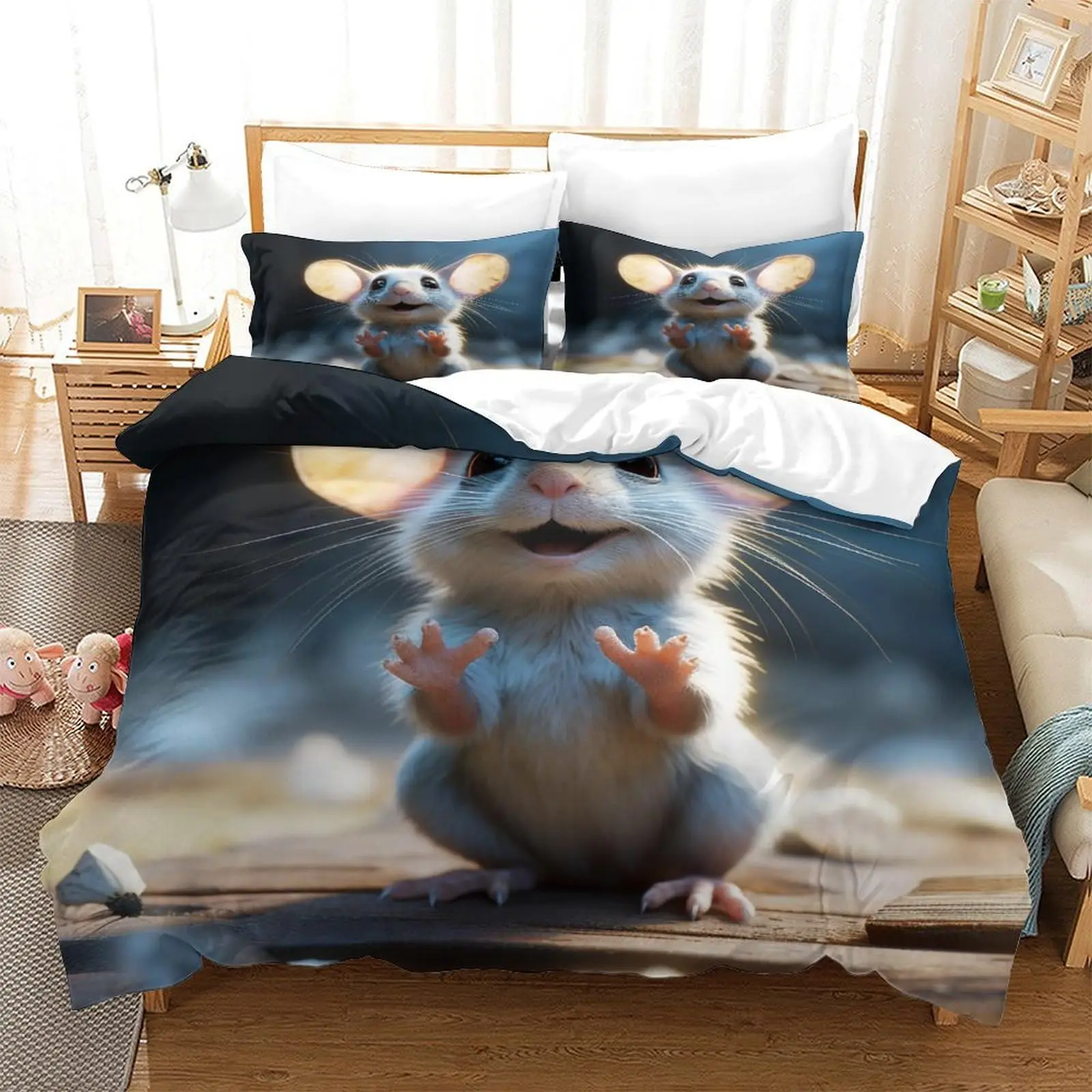 Mouse Duvet Cover Sets for Children Comforter Covers Lightweight Down Room Decor Queen Size 2 Pillowcases 1 Duvet Cover No Quilt
Mouse Duvet Cover Sets for Children Comforter Covers Lightweight Down Room Decor Queen Size 2 Pillowcases 1 Duvet Cover No Quilt