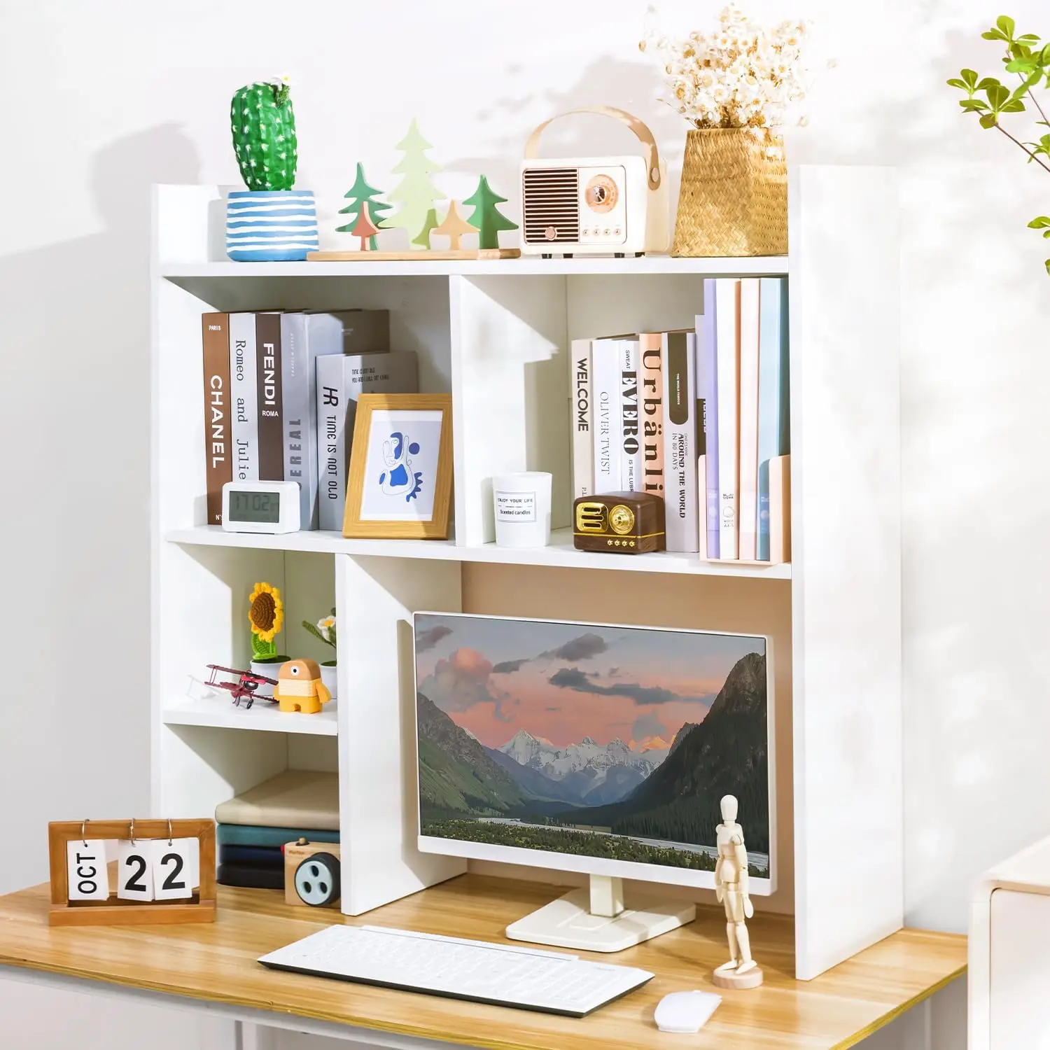 Desktop Sorter Wood Desktop Hutch Home Office Shelf All Season White
Desktop Sorter Wood Desktop Hutch Home Office Shelf All Season White
