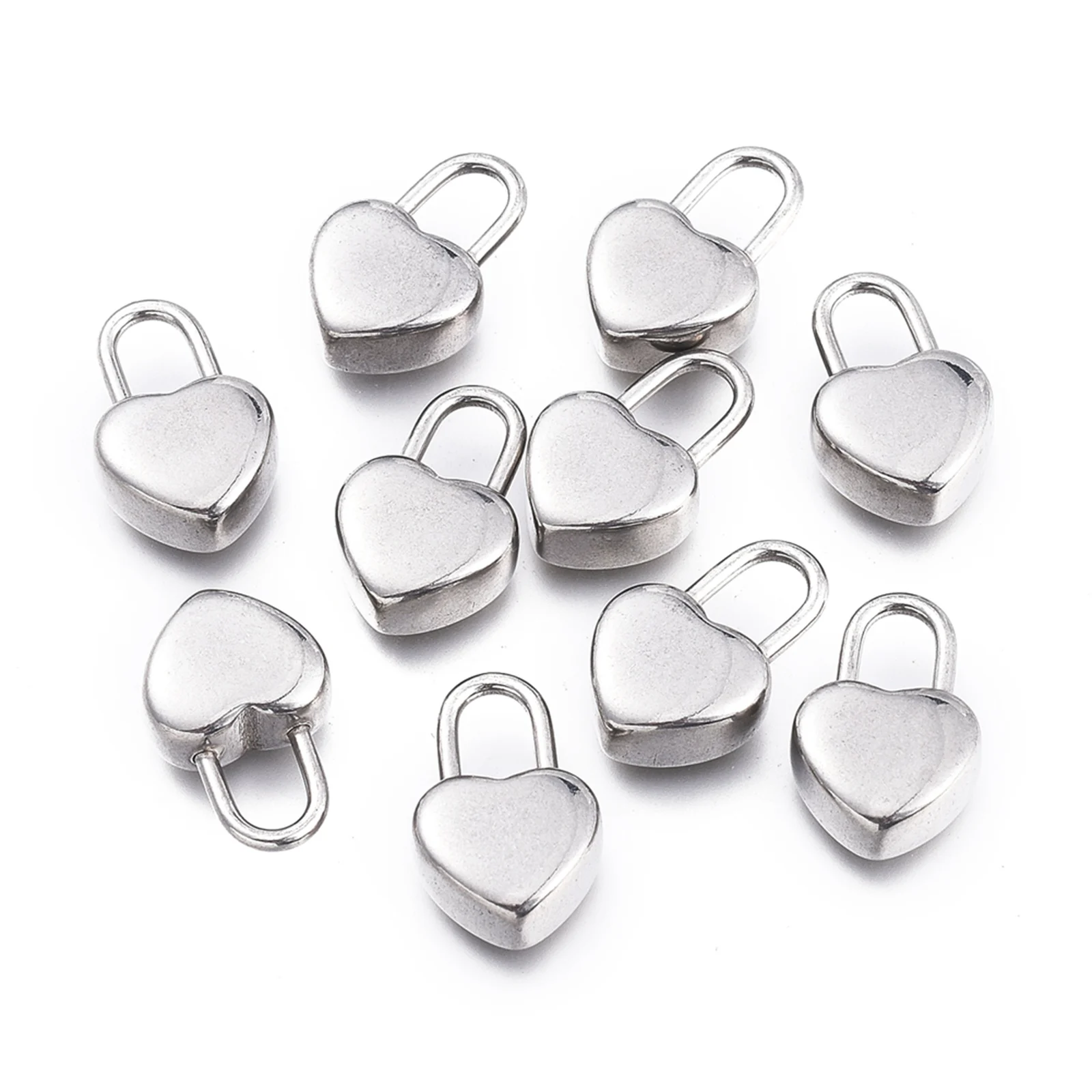 5pcs Love Heart Lock Charms 304 Stainless Steel Pendants For Jewelry Making DIY Bracelet Findings Crafts Gifts 18.5x11.5x5.8mm
5pcs Love Heart Lock Charms 304 Stainless Steel Pendants For Jewelry Making DIY Bracelet Findings Crafts Gifts 18.5x11.5x5.8mm