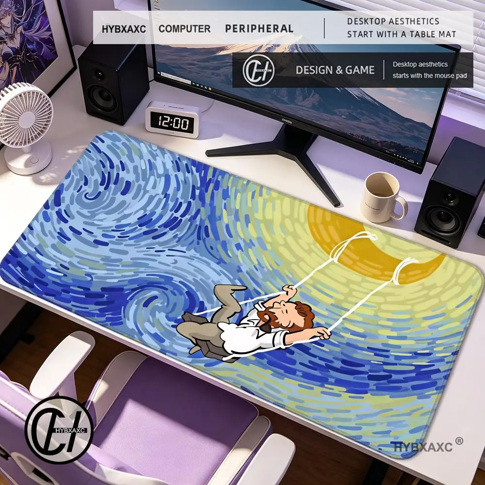 HYBXAXC Art V-an G-ogh Mouse Pad Non-slip Locking Edge Desk Mat Laptop Accessories Rubber Keyboard Gamers Decoracion
HYBXAXC Art V-an G-ogh Mouse Pad Non-slip Locking Edge Desk Mat Laptop Accessories Rubber Keyboard Gamers Decoracion