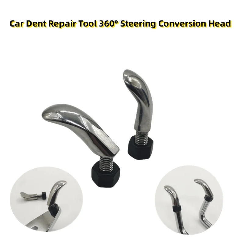 2Pcs Car Dent Repair Tool 360° Steering Conversion Head Universal Head Car Dent Repair Universal Horn Stainless Steel Material
2Pcs Car Dent Repair Tool 360° Steering Conversion Head Universal Head Car Dent Repair Universal Horn Stainless Steel Material