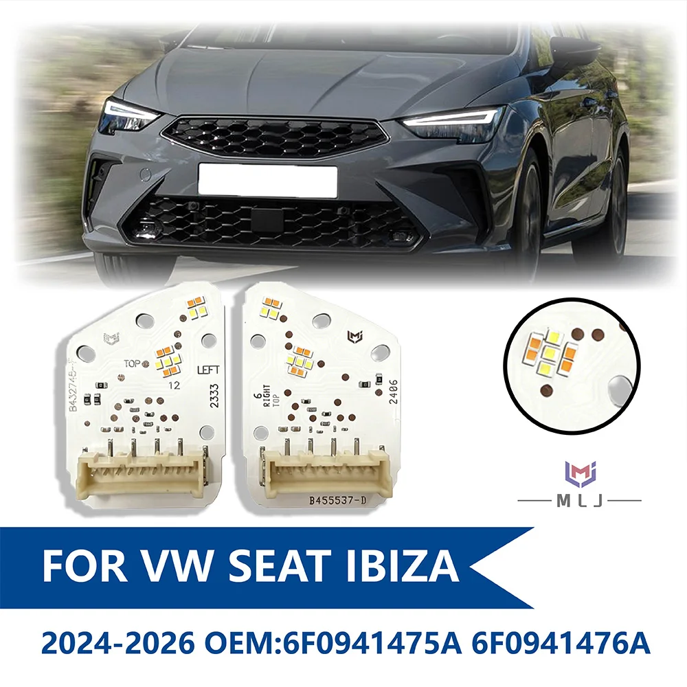 Для Seat Ibiza 2024-2026: Модуль DRL (ангельские глазки) для фар, плата источника света, OE 6F0941475A, 6F0941476A, автомобильные аксессуары
Для Seat Ibiza 2024-2026: Модуль DRL (ангельские глазки) для фар, плата источника света, OE 6F0941475A, 6F0941476A, автомобильные аксессуары