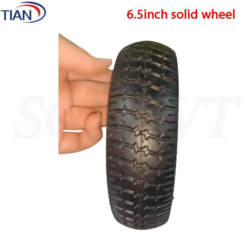 Upgrade kit for electric scooters: 6.5-inch solid wheels paired with durable rims for improved stability.
Upgrade kit for electric scooters: 6.5-inch solid wheels paired with durable rims for improved stability.