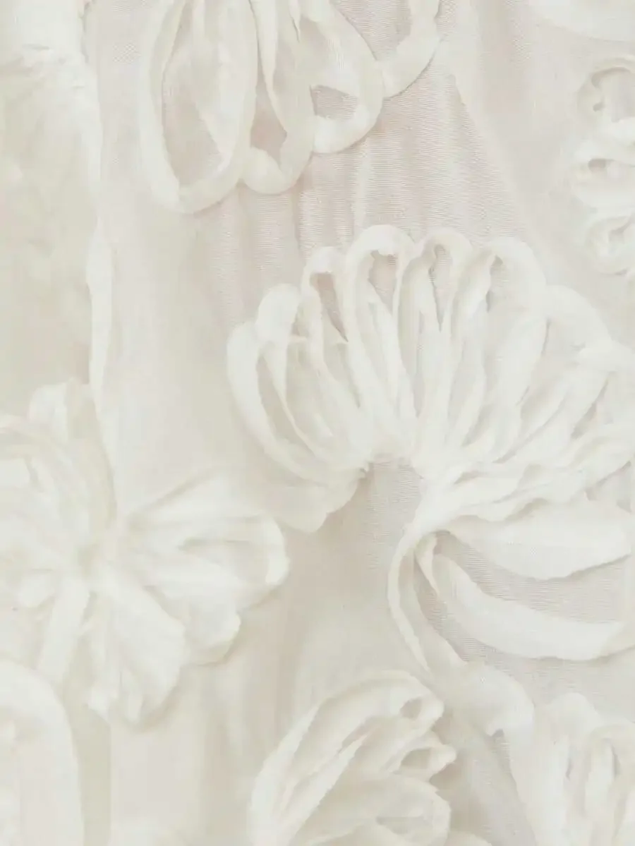 Elegant French Romantic Luxury Socialite Dress With 3D Floral Decor Round Neck Waist Cinching Puff Short Sleeve Midi
Elegant French Romantic Luxury Socialite Dress With 3D Floral Decor Round Neck Waist Cinching Puff Short Sleeve Midi