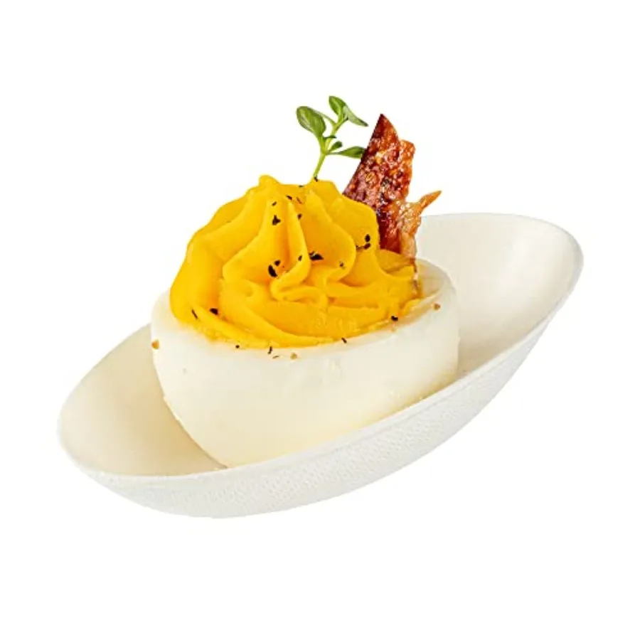 Pulp Safe No PFAS Added 3.2 x 2.1 Inch Tasting Dishes 100 Disposable Dishes - Home Compostable Microwavable And Freezable White
Pulp Safe No PFAS Added 3.2 x 2.1 Inch Tasting Dishes 100 Disposable Dishes - Home Compostable Microwavable And Freezable White