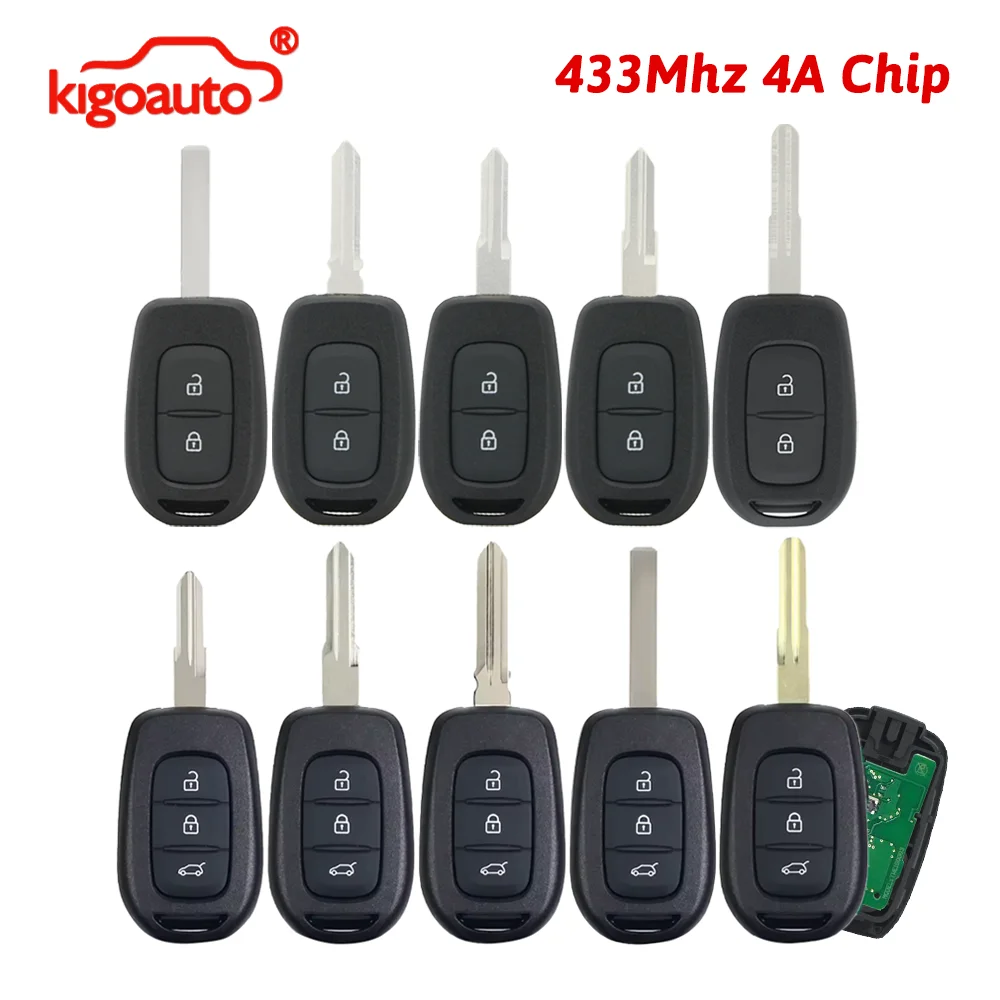 Remote Key 2 Button 433Mhz 4A Chip For Renault Sandero Dacia Logan Lodgy Dokker Duster Trafic Clio4 Master 3 Symbol 2012-2018
Remote Key 2 Button 433Mhz 4A Chip For Renault Sandero Dacia Logan Lodgy Dokker Duster Trafic Clio4 Master 3 Symbol 2012-2018