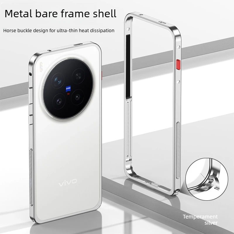 For VIVO X300S Case Metal Bare Frame Seahorse Buckle Design Heatsink Cover For Vivo x300S Shockproof Bumper Funda
For VIVO X300S Case Metal Bare Frame Seahorse Buckle Design Heatsink Cover For Vivo x300S Shockproof Bumper Funda