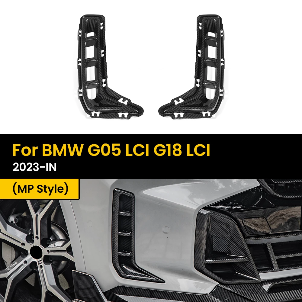 Real Dry Carbon Fiber Front Side Vent Trim for BMW G05 LCI G18 LCI MP Style 2023-IN 2Pcs/Set
Real Dry Carbon Fiber Front Side Vent Trim for BMW G05 LCI G18 LCI MP Style 2023-IN 2Pcs/Set