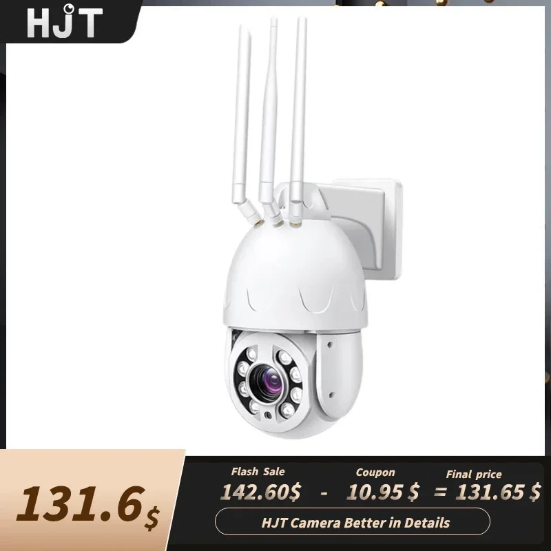 HJT 5MP 4G 8MP IP Camera PTZ Pan/Tilt 30X Optical Zoom Human/Car/Pet Detection Color Night Vision 2-way Audio Security Camera
HJT 5MP 4G 8MP IP Camera PTZ Pan/Tilt 30X Optical Zoom Human/Car/Pet Detection Color Night Vision 2-way Audio Security Camera