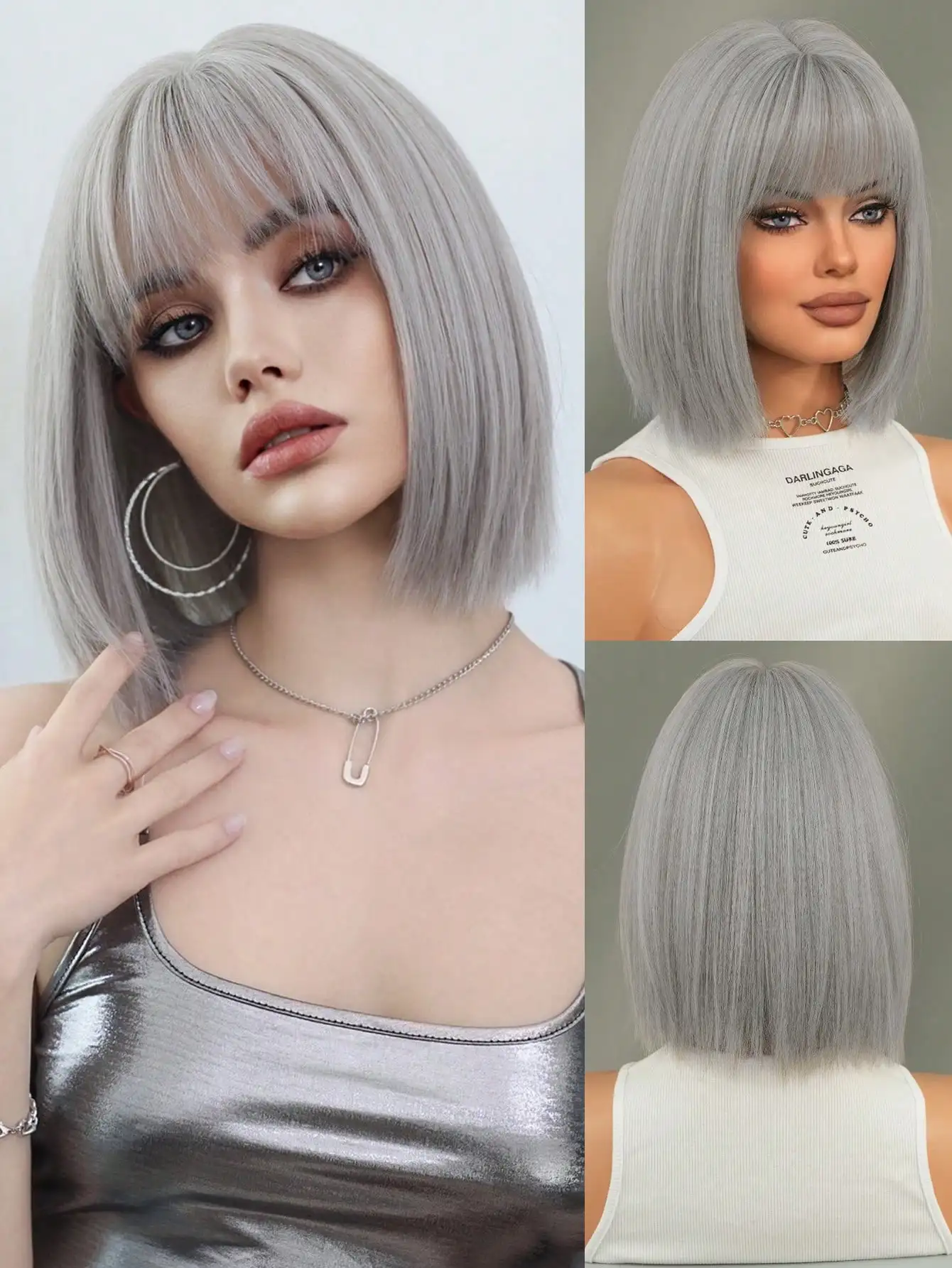 1 женский парик, выполненный из термостойкого синтетического волокна, создающий естественный объем.
1 женский парик, выполненный из термостойкого синтетического волокна, создающий естественный объем.