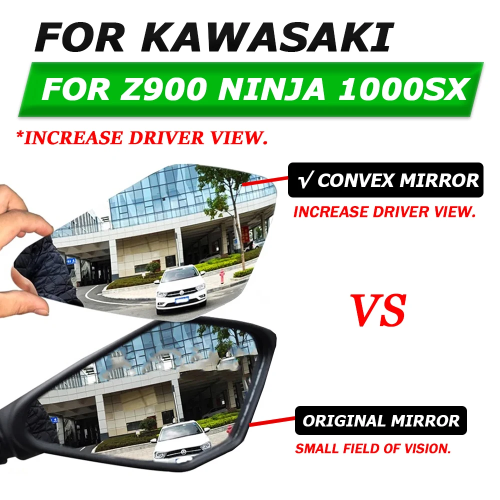 Motorcycle Convex Mirror Increase Vision Side Rearview Mirrors View Lens For Kawasaki Z900 Z 900 Ninja 1000SX 1000 SX Ninja1000
Motorcycle Convex Mirror Increase Vision Side Rearview Mirrors View Lens For Kawasaki Z900 Z 900 Ninja 1000SX 1000 SX Ninja1000