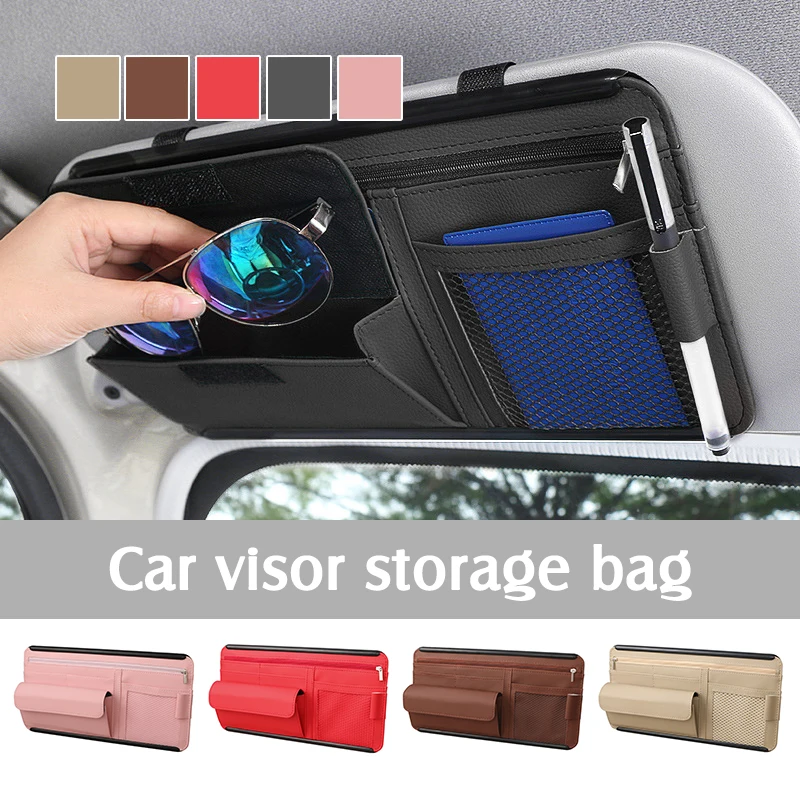 2023 New Car Sun Visor Glasses Case Multiple Pockets Organizer Card Pen Bills Phone Storage Holder Pouch Truck Auto Accessories
2023 New Car Sun Visor Glasses Case Multiple Pockets Organizer Card Pen Bills Phone Storage Holder Pouch Truck Auto Accessories