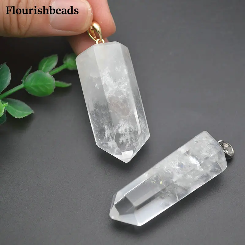 10pc Big Size Natural Crystal Quartz Stone Pillar Point Pendant For Necklace Making
10pc Big Size Natural Crystal Quartz Stone Pillar Point Pendant For Necklace Making